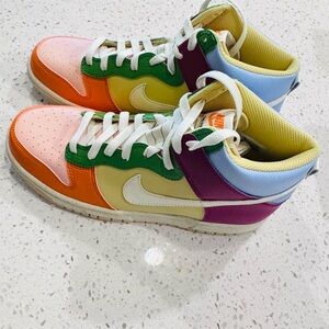 New Nike Multicolor High-Top Sneakers